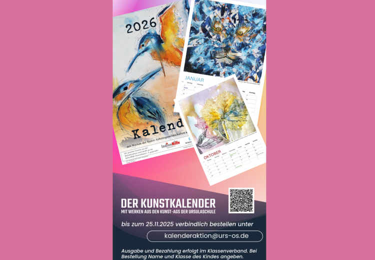 Jetzt vorbestellen: Der Kunstkalender 2026!